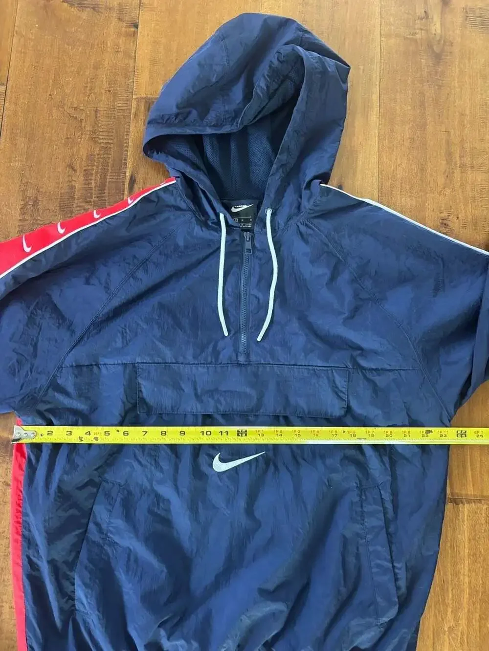 Nike Sportswear Swoosh Tape Quarter-Zip Pullover Windbreaker Jacket